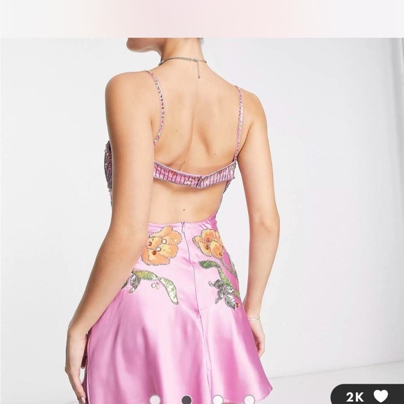 ASOS Beaded Dress - Picture 2 of 2